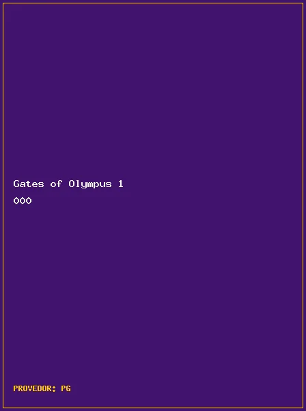 Gates of Olympus 1000