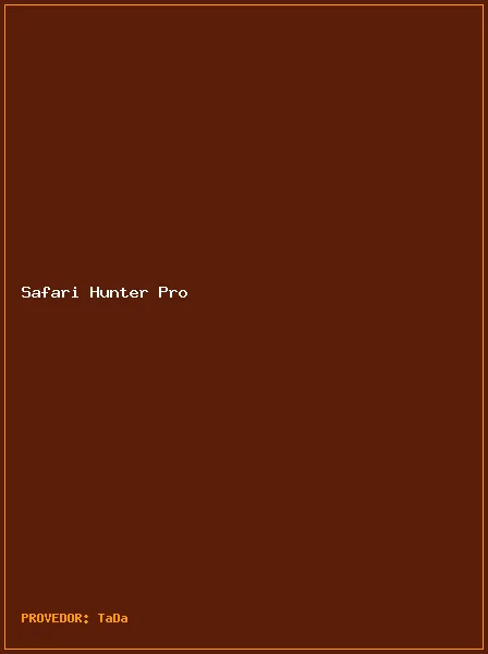 Safari Hunter Pro