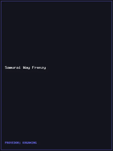 Samurai Way Frenzy