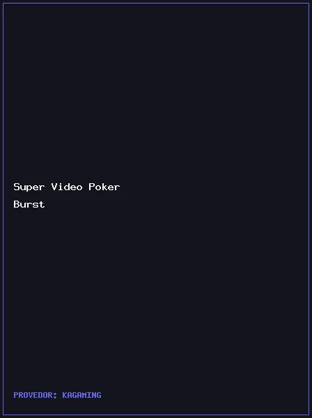 Super Video Poker Burst