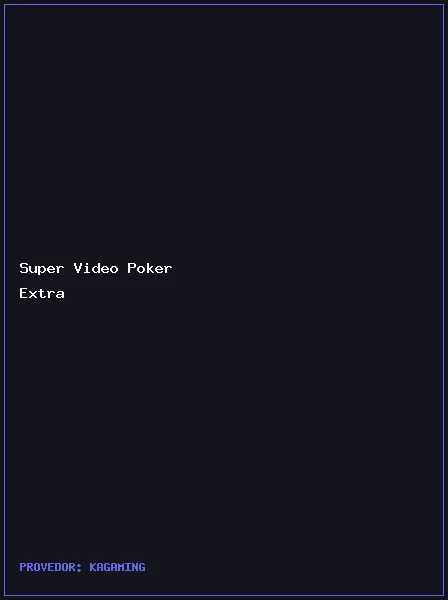 Super Video Poker Extra