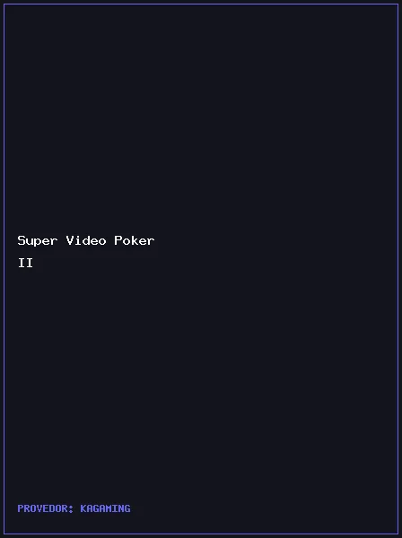Super Video Poker II